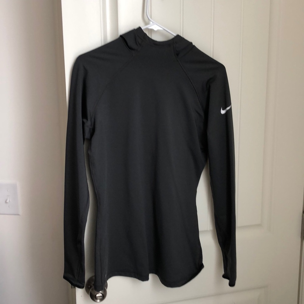 Large black womens nike pro hoodie
